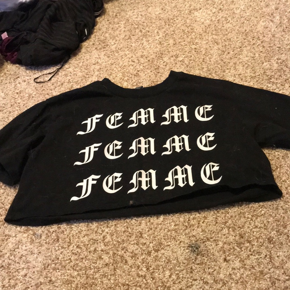 “Femme Femme Femme” graphic crop too